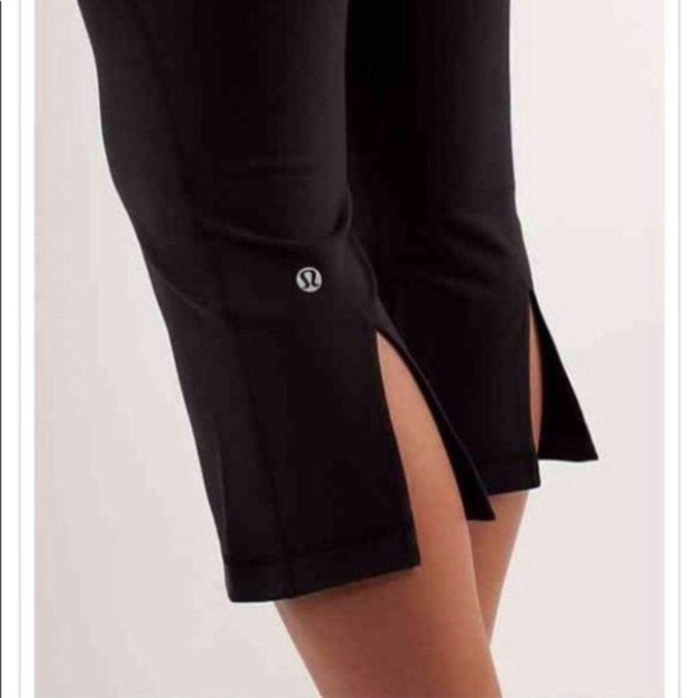 Lululemon Tadasana Slit Crop legging sz S